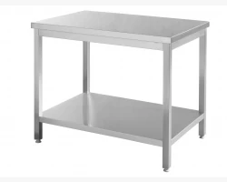 Stålbord m/underhylde - 1000x700x(H)850-0