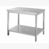 Stålbord m/underhylde - 1600x700x(H)850-0